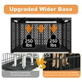 thumbnail image 6 of 54/48/42/38 Inch Heavy Duty Dog Crate with Wheels, Folding Metal Big Dog Cage for Large and Medium Dogs, Extra Large XL XXL Indestructible Dog Crate with Removable Tray., 6 of 8