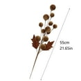 thumbnail image 4 of Velvet Christmas Berries Stems 21.6Inch Artificial Christmas Picks for Christmas Tree Ornaments DIY Xmas Wreath Crafts Holiday & Home Decor Brown, 4 of 7