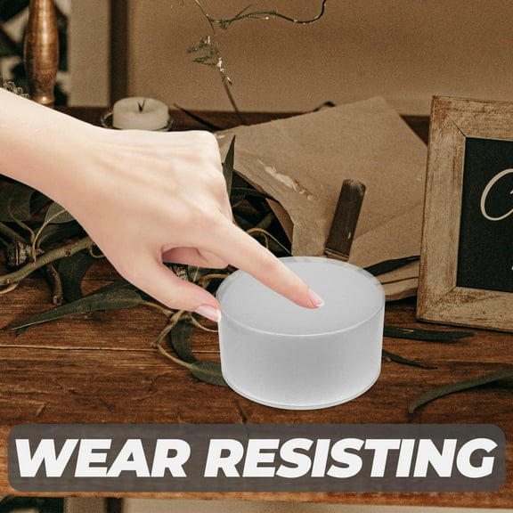 FOMIYES 10Pcs Circular White Plastic Finger Sponges For Counting Cash And Moistening Fingertips In Office Use