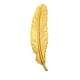thumbnail image 1 of Broches Joyas para Mujeres Hombres, Acero Inoxidable Chapado en Oro Pluma/Flor/Árbol de la Vida/Foto Personalizada, 1 of 5