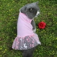 thumbnail image 2 of Chaleco de gasa con flores para perros y gatos, vestidos de princesa, para verano, 2 of 5