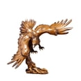 thumbnail image 4 of Figura de águila con alas extendidas, estatua de resina de águila, adorno para jardín Marrón, 4 of 9