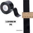 thumbnail image 2 of HAOAN 3/4 Inch x 65.6ft Bookbinding Repair Tape Black Fabric Tape Adhesive Duct Tape Safe Cloth Library Book Seam Sealing Craft Tape for Bookbinders Hinging Sofa Cord Cable Webbing Repair, 2 of 9