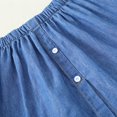 thumbnail image 5 of JINMGG Womens Plus Size Clearance $5 Women's Fashion Printing New High Waist Eextender Mini Slim Casual All Match Skirt Blue Free size, 5 of 6