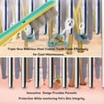thumbnail image 2 of Peine Flea Comb Smoothway, eléctrico, iones negativos, 3 hileras, acero inoxidable, 2 of 7