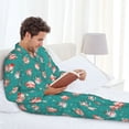 thumbnail image 6 of Sikiie Funny Christmas Deer Mens Pajama Set, Soft Warm Long Sleeve Sleepwear, Cozy Button-Down Pjs for Men-XX-Large, 6 of 7