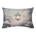 thumbnail image 2 of Pillow Case Plush Pillow Lantern in Floral Garden Case standard size/King size/Queen size Bed Pillow Pillowcases, 2 of 9