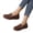 Coffee, variant on YOUYEDIAN Loafers for Women Versatile Square Toe Slip On Fashion Arch Support Comfy Flats Sport Casual Outdoor Walking Shoes