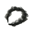 thumbnail image 5 of Unique Bargains 1 Pc Elegant Ruffled Headbands for Women Black, 5 of 6