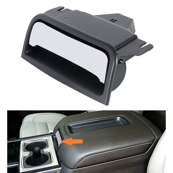Fit for Chevrolet Tahoe Suburban, GMC Yukon 2015-2020 Center Console Armrest Lid Handle Latch (Black & Chrome), 15-20 Tahoe Suburban Yukon Console Armrest Lid Handle Latch