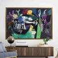 thumbnail image 3 of Pablo Picasso Night Fishing At Antibes, Canvas Print, Canvas Wall Art, Printed Canvas Canvas, Pablo Picasso Canvas, Modern Printed, Canvas Wall Decor - 3P-Natural Framed, 3 of 9