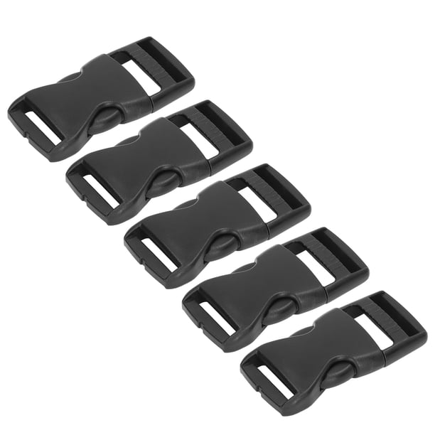 Lot De 20 Boucles Plastique Clips à Dégagement Latéral Rapide - Jaune - 11 Mm - Uxcell
