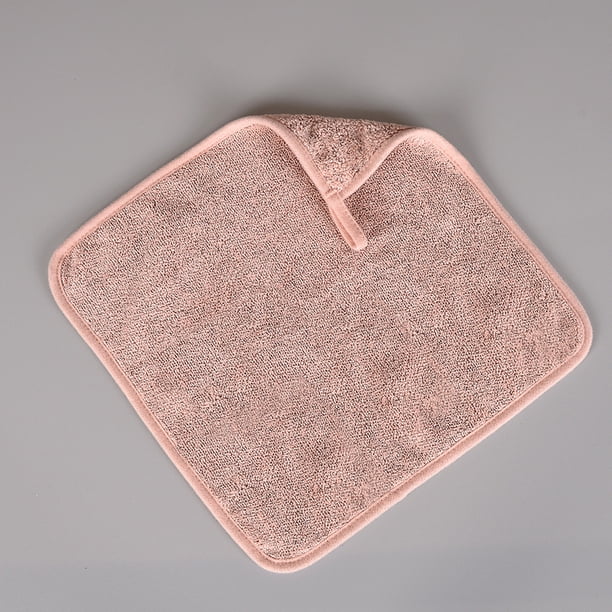La toalla de fibra de carbón de bambú se puede colgar, toalla de manos antibacteriana, toalla cuadrada pequeña de color sólido para el hogar y la cocina