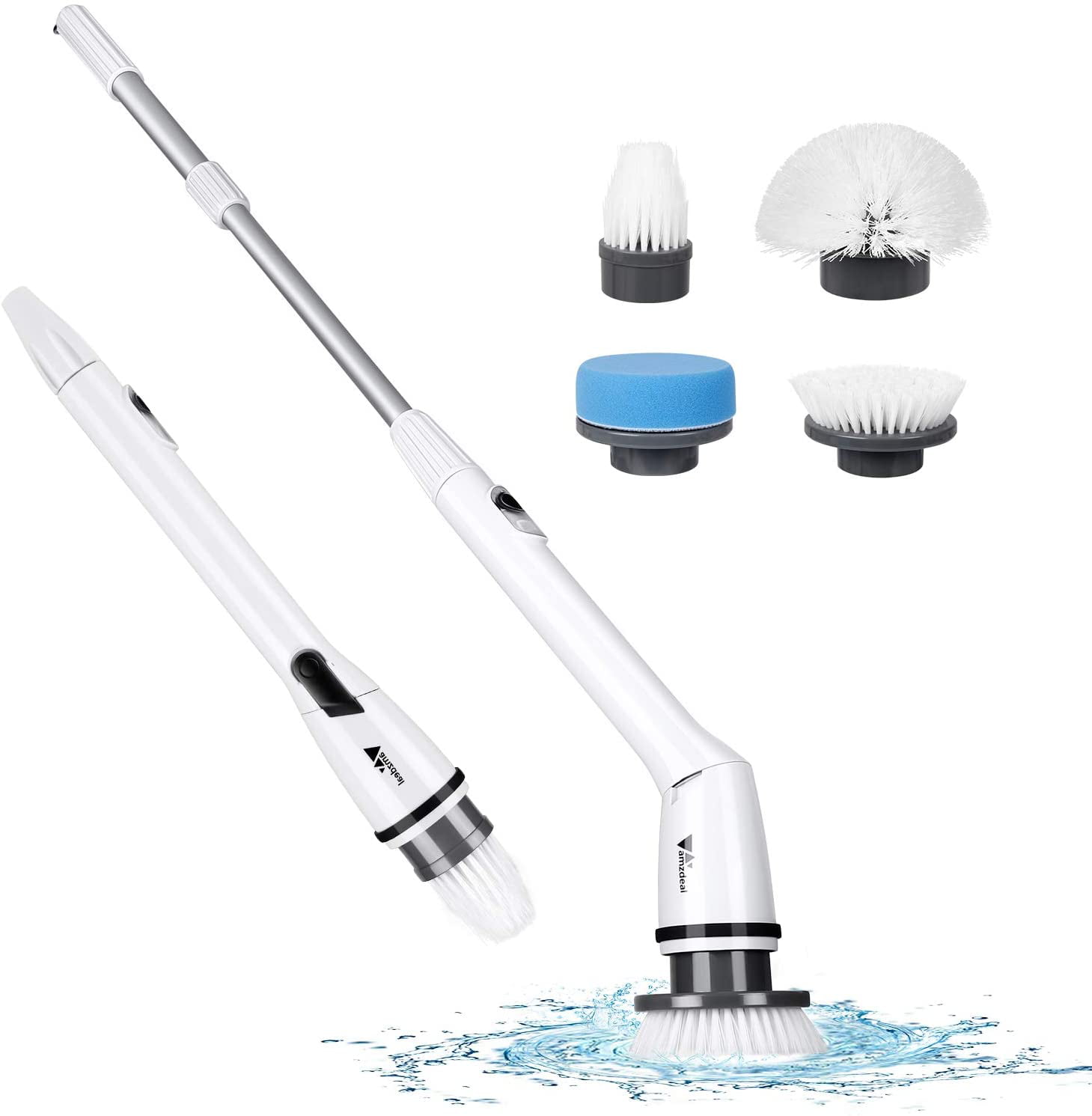 Replacement Brushes Replacement Head for Spin Scrubber mop Set of 3 Flat, Dome 