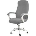 thumbnail image 1 of Funda para silla giratoria de una pieza para silla de ordenador, funda trasera para silla de oficina, funda para reposabrazos de ordenador, funda de asiento elástica sucia (gris, M) JAMW Sencillez, 1 of 5
