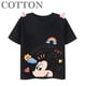 thumbnail image 3 of Camiseta de algodón de manga corta para niños y niñas, de marca, informal, a la moda, con estampado de dibujos animados de Disney Mickey Mouse, 3 of 5