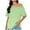 Green, variant on Uaswgudfs Women's Off-Shoulder Short Sleeve Loose-Fitting Lightweight Blouse Top - Simple and Trendy Design