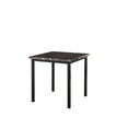 thumbnail image 4 of Maxen 3 Piece Kitchen Dining Set, Black Metal Frame & Faux Marble Top, Square Contemporary (Table & 2 Chairs), 4 of 7