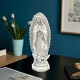 thumbnail image 4 of GQDIN 7.4 inch Handcrafted Our Lady of Guadalupe Statue,Catholic Resin Religious Figurine,Virgin Mary Statue of Mexico,Mother of Jesus Figurine for Home,Shelf, Garden Devotional Display, 4 of 9