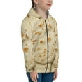 thumbnail image 5 of Pofeuu Taco Tortillas Print Teenage Zipper Hoodie Sweatshirts Hooded Casual Jackets With Pocket For Boys Girls-Small, 5 of 6
