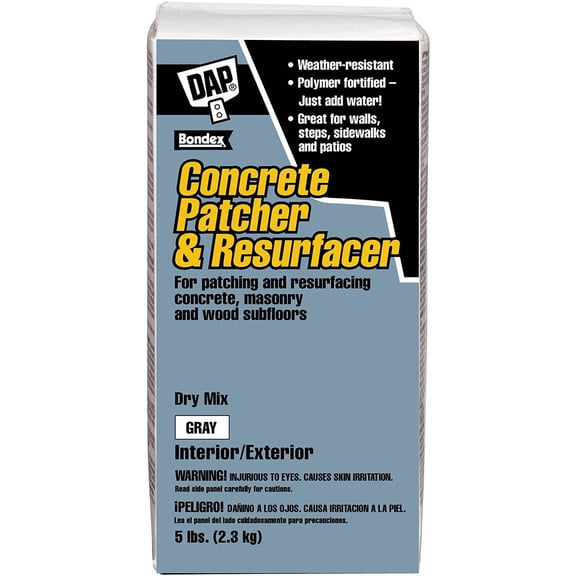 DAP Concrete Patcher and Resurfacer Gray Cement 5 lb Box