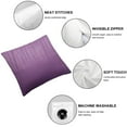 thumbnail image 4 of Nawypu Aiking Home 2pcs Faux 2pcs Square Throw Pillow Cover, Zipper Closure, Eggplant (Set of 2), 4 of 6