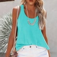 thumbnail image 2 of Women's T-Shirts Women Vest Sleeveless Tanks Casual Tops O Neck Solid Color Casual Shirts Slim Fit Blouse for Everyday Wear and Stylish Outfits, 2 of 5