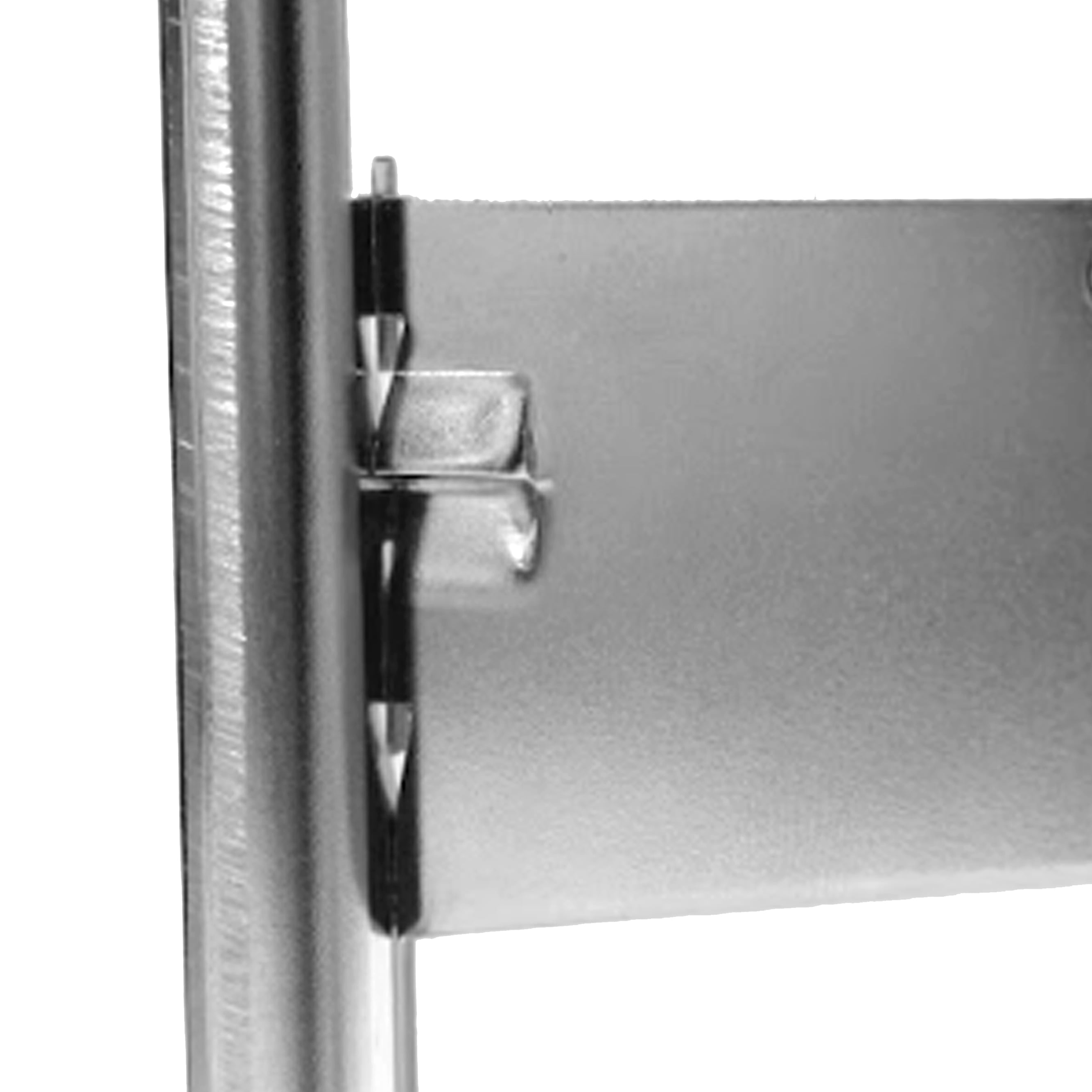 10 inch Chrome Metal Shelf Bracket for Slotted Standard - ½ inch slots 1 inch on center - Pack of 6