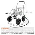 thumbnail image 3 of KFFKFF Hose Reel Cart 300ft. Heavy Duty Garden Water Yard Planting w/ Basket, 3 of 9