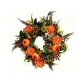 thumbnail image 2 of QHUDLV Fall Peony and Pumpkin Wreath,Farmhouse Fall Wreath with Maple Leaf and Berry Decor for Front Door Outside,Mixed Leaves-Thanksgiving Wreaths for Indoor Outdoor Halloween Harvest Decor, 2 of 9