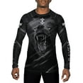 thumbnail image 2 of Raven Fightwear Men's Nordic Bear Warrior Berserker 2.0 BJJ Rash Guard Long Sleeve MMA Black Edition, 2 of 3