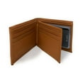 thumbnail image 2 of Empire Cove VIP Classic Genuine Leather Slim Bifold Wallets Side Flip ID Compartment Tan, 2 of 4