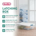 thumbnail image 3 of Sterilite 32 Quart Plastic Stackable Latching Storage Container (12 Pack), 3 of 10