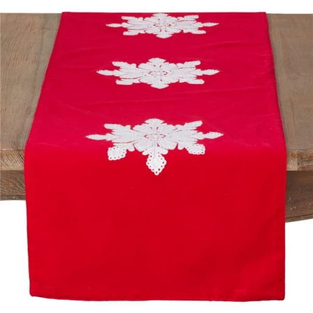 UPC 789323340610 product image for Saro Lifestyle 6069.R1672B 16 x 72 in. Rectangle Christmas Table Runner with Vel | upcitemdb.com