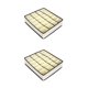 thumbnail image 3 of Kearding 1 unidad de cajas de almacenamiento plegables de varios tamaños, ropa interior, armario, cajón, divisor, organizador de armario con Beige 24 cuadrícula 2Conjunto, 3 of 6