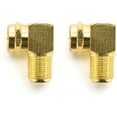 thumbnail image 4 of 90° Elbow Adapter Set For Coaxial Cables Elbow F Adapters For 7Mm F Connector Gold Plated Sat Cable Connector - 2 Pieces, 4 of 4