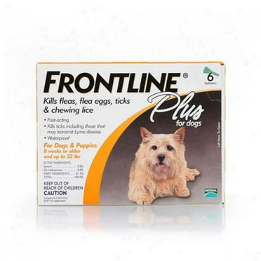 Frontline Plus Flea and Tick Control Plus for Dogs And Puppies, 6 Month Supply