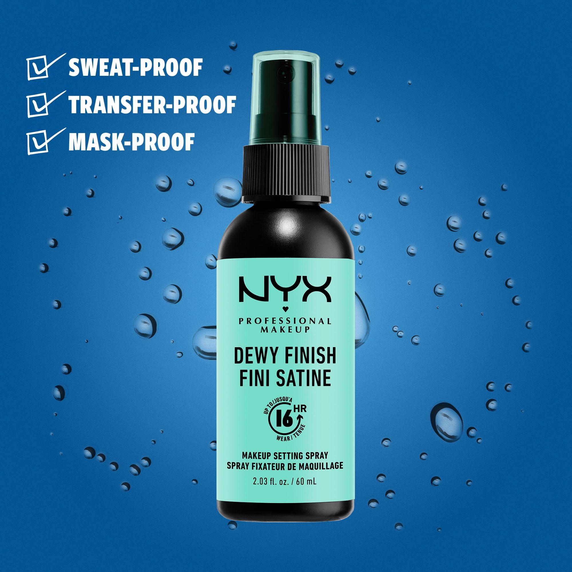 NYX Professional Makeup Setting Spray, Long-Lasting Dewy Finish, Vegan  Formula,  fl oz 