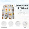 thumbnail image 4 of Kdxio Construction Signs Print Men'S Swim Trunks With Compression Liner 7 Inch Inseam Quick Dry Swim Shorts, 4 of 7