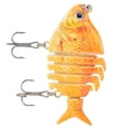 thumbnail image 1 of 6.3cm Plastic Artificial Lure Fishing Bait Multi-section Sinking Wobbler Hooks Tackle(JM045-4), 1 of 8