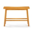 thumbnail image 4 of Pemberly Row Contemporary Backless Dining Bench in Honey Oak, 4 of 9