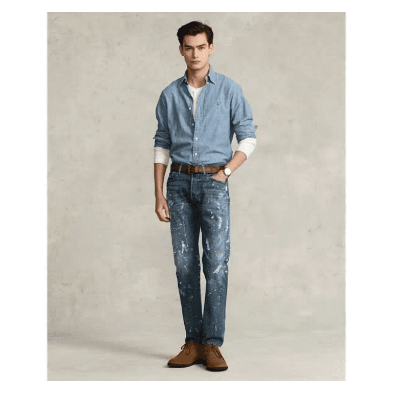 $188 Polo Ralph Lauren, Classic Fit Hand-Painted Stretch