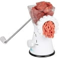thumbnail image 5 of Hachoir Manuel - Hachoir avec 2 Assiettes en Acier Inoxydable, Accessoire à Saucisses, Presse, Base à Succion Robuste et Design Lavable au Lave-Vaisselle - Préparez Saucisse, Bœuf Haché, Hamburgers et Plus, 5 of 5