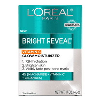 L'Oreal Paris Bright Reveal Vitamin C Glow Moisturizer, 72H Hydration, 1 Kit