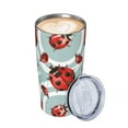 thumbnail image 3 of Kll Insects Stainless Steel Vacuum Insulated Coffee Cup 20 Oz Insulated Travel Mug Water Cup With Leak-Proof Straw Lid & Flip Lid,1 Metal Straws,1 Cleaning Brush, 3 of 8