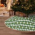 thumbnail image 6 of KLL Light Green Squares Christmas Tree Skirt 30" ,Party Decorations Farmhouse for Christmas Decorations Holiday Party, 6 of 6