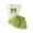 A27-Green, variant on XZNPDUCQ Toddler Girls Summer Clothes Embroidered Farm Tractor Shirt and Short Set 2-Piece Outfits for Girls Casual Elastic Shorts 2Pcs Summer 2Pcs T Shorts Set Dailywear Green,18-24 Months