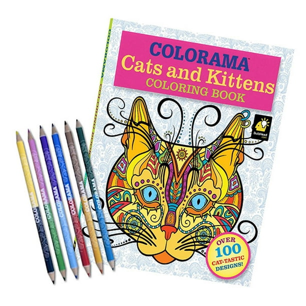 Download Telebrands Press Colorama Cats Kittens Coloring Book Walmart Com Walmart Com