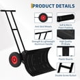 thumbnail image 3 of Eastvita 29x16.5 IN Double Rod Snow Shovel with Wheels for Driveway: Handle with Adjustable Angle and Height, 3 of 7