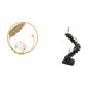 thumbnail image 5 of Escultura de bola de cristal, figura de metal, adorno de escritorio, estatua, soporte para pasillo, chimenea, dormitorio, sala de estar, oficina, esca, 5 of 8